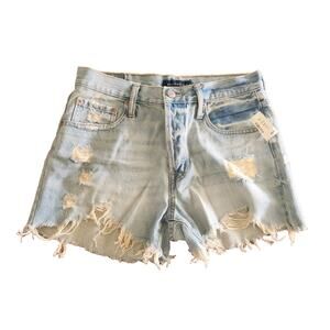 Aeropostale Womens Shorts 90s High Rise Cut Off 3.5" Size 8 Distressed NWT $55